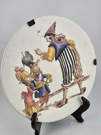 Piatto "I Pagliacci" Società Ceramica Richard