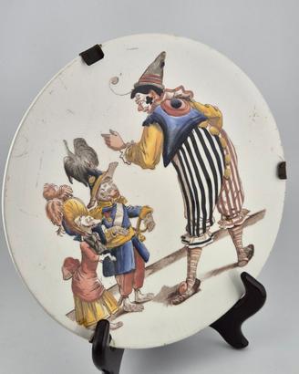 Piatto "I Pagliacci" Società Ceramica Richard