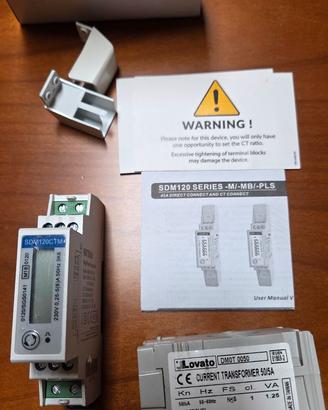 Contatore energia Eastron SDM120CTM ModBus con TA