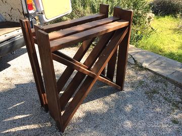Balaustre in masso di legno