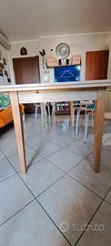 tavolo allungabile  con  6 sedie