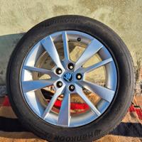 SET 4 CERCHI IN LEGA ORIG. SKODA + HANKOOK 90%