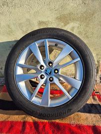 SET 4 CERCHI IN LEGA ORIG. SKODA + HANKOOK 90%