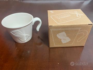 Tazza bianca Nastrina della Mulino Bianco