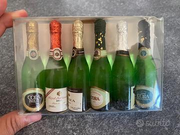 6 Miniature Vino ALPA CORA Anni 80 Vintage Sigilla
