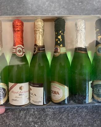 6 Miniature Vino ALPA CORA Anni 80 Vintage Sigilla