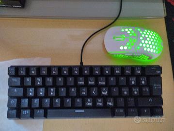 Tastiera e Mouse Da gaming a led 