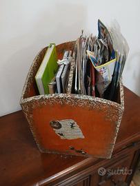 🏠Porta giornali riviste arredamento 