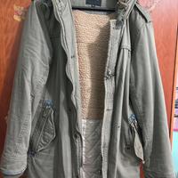 Parka da uomo color verde militare