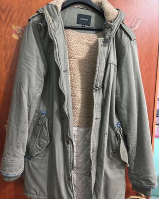 Parka da uomo color verde militare