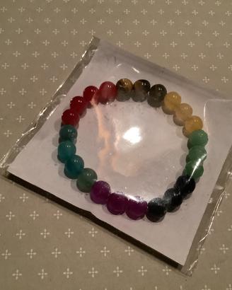 Bracciale Vere Pietre Naturali multicolor Chakra