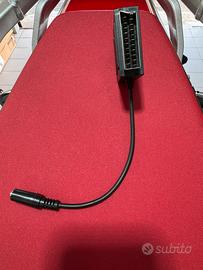 Scart maschio femmina con estrattore jack 3,5