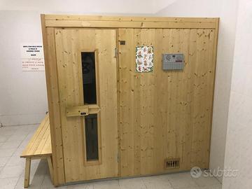 SAUNA FINLANDESE TYLÖ IN LEGNO GIÀ SMONTATA