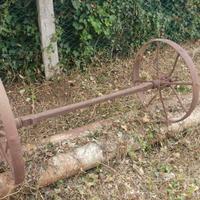 Ruote di ferro e asse