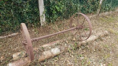 Ruote di ferro e asse