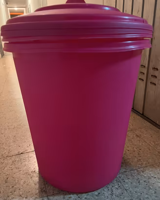 Bidoni plastica dura con coperchio