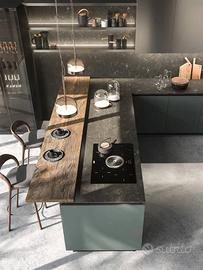 Cucina Lineare 300cm ante Fenix top HPH