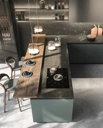 Cucina Lineare 300cm ante Fenix top HPH