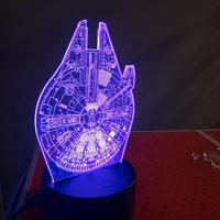 Lampada 3D da tavolo star wars