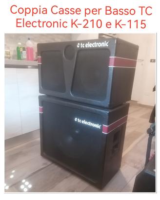 Coppia Casse TC Electronic K-210 e K-115 Perfette!