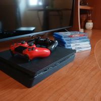 PS4 con 2 joistick e giochi 