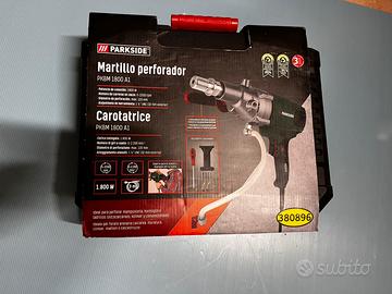Carotatrice parkside nuova con borsa e accessori