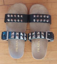 Sandali in pelle Prada nuovi originali