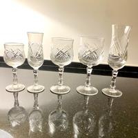 Servizio bicchieri in cristallo di Boemia – 60 pez