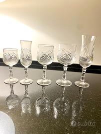 Servizio bicchieri in cristallo di Boemia – 60 pez