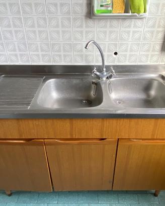 Lavello con mobiile + scolapiatti + cappa GRATIS