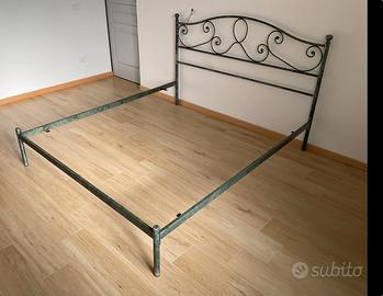giro letto matrimoniale in ferro battuto 