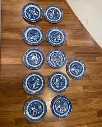 Set 11 piatti ceramica Blue Willow