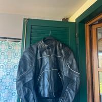 Giacca moto pelle spool
