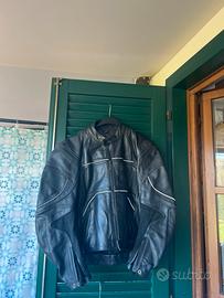 Giacca moto pelle spool