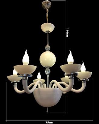 Lampadario 6 luci - Shabby
