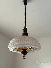 Lampadario vintage a neon .