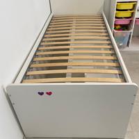 Letto singolo con rete