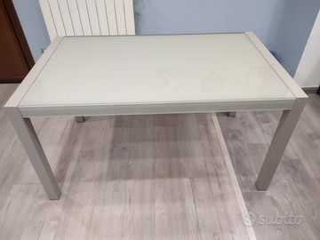 Tavolo allungabile Target Point in vetro temperato