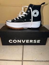 Converse Run Star Hike Alte Nere Nuove Tg 38