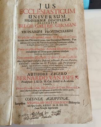 Antichi libri del 700