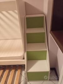 Titolo: Letto a castello 3 in 1 con scaletta conte