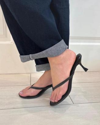 Sandalo donna infradito nero tg 39 nuovo