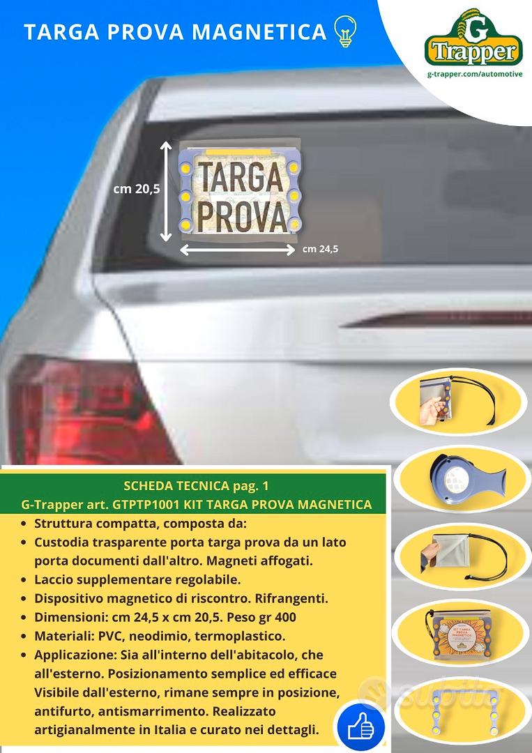 Targa prova con calamite kit da vetro - Accessori Auto In vendita a Verona