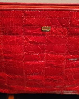Borsa in pelle rossa Zenith 