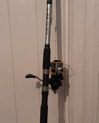 Canna da pesca e attrezzatura varia