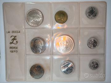 Divisionale Lire 1970 Monete in Argento Caravelle