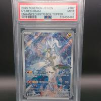 N's Reshiram #167 Stamped xJTG Box Topper PSA 9