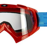 MASCHERA MOTO CROSS ENDURO FUORSTRADA SWAPS ROSSA