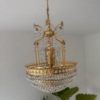 Coppia Lampadari Cristallo Swarovski