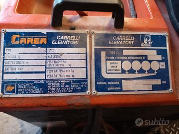 Carrello elevatore muletto Carer 380v